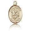 14kt Yellow Gold 1/2in St George Charm
