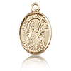 14kt Yellow Gold 1/2in St Genevieve Charm