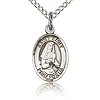 Sterling Silver 1/2in St Emily Charm & 18in Chain