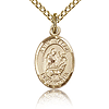 Gold Filled 1/2in St Jason Charm & 18in Chain