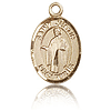 14kt Yellow Gold 1/2in St Justin Charm