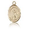 14kt Yellow Gold 1/2in St Joan of Arc Charm
