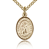 Gold Filled 1/2in St John the Baptist Charm & 18in Chain
