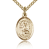 Gold Filled 1/2in St John the Apostle Charm & 18in Chain