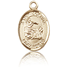 14kt Yellow Gold 1/2in St Joshua Charm