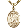 Gold Filled 1/2in St Jude Charm & 18in Chain