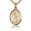 Gold Filled 1/2in St Louise de Marillac Charm & 18in Chain
