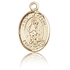 14kt Yellow Gold 1/2in St Lazarus Charm