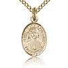 Gold Filled 1/2in St Maria Faustina Charm & 18in Chain