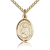 Gold Filled 1/2in St Philip the Apostle Charm & 18in Chain