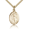 Gold Filled 1/2in St Paul the Apostle Charm & 18in Chain