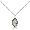 Sterling Silver 1/2in Lady of Providence Charm & 18in Chain