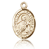 14kt Yellow Gold 1/2in St Martin de Porres Charm