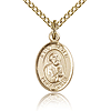 Gold Filled 1/2in St Peter Charm & 18in Chain