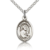 Sterling Silver 1/2in St Peter Charm & 18in Chain