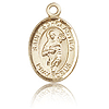 14kt Yellow Gold 1/2in St Scholastica Charm
