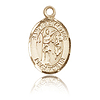 14kt Yellow Gold 1/2in St Sebastian Charm