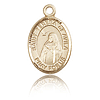 14kt Yellow Gold 1/2in St Teresa of Avila Charm