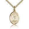 Gold Filled 1/2in St Timothy Charm & 18in Chain