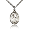 Sterling Silver 1/2in St Thomas the Apostle Charm & 18in Chain
