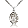 Sterling Silver 1/2in St Veronica Charm & 18in Chain