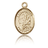 14kt Yellow Gold 1/2in St Jerome Medal