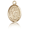 14kt Yellow Gold 1/2in St Joseph the Worker Charm