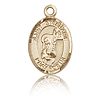 14kt Yellow Gold 1/2in St Stephanie Charm