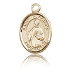 14kt Yellow Gold 1/2in St Placidus Charm