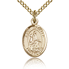 Gold Filled 1/2in St Isabella Charm & 18in Chain