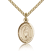 Gold Filled 1/2in St Samuel Charm & 18in Chain