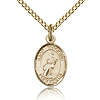 Gold Filled 1/2in St Tarcisius Charm & 18in Chain