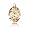 14kt Yellow Gold 1/2in St Perpetua Charm