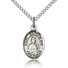Sterling Silver 1/2in St Wenceslaus Charm & 18in Chain