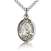Sterling Silver 1/2in St James the Lesser Charm & 18in Chain