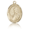 14kt Yellow Gold 1/2in St Finnian Medal