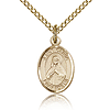 Gold Filled 1/2in St Olivia Charm & 18in Chain