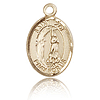 14kt Yellow Gold 1/2in St Zoe of Rome Charm