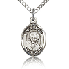 Sterling Silver 1/2in St Gianna Charm & 18in Chain