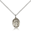 Sterling Silver 1/2in St Wolfgang Charm & 18in Chain