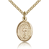 Gold Filled 1/2in St Matthias Charm & 18in Chain