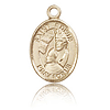 14kt Yellow Gold 1/2in St Edwin Charm