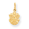 14kt Yellow Gold 3/8in U.S. Army Eagle Charm