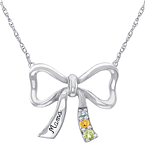 Sterling Silver Ribbon Necklace