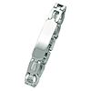Stainless Steel ID Bracelet with U Shaped Links