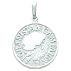 7/8in Afghanistan Campaign Medal - Sterling Silver