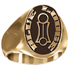 Artisan Masonic Plumb Masonic Ring