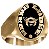 Artisan Scabbard Moon Masonic Ring