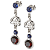 Colorado Avalanche Crystal Logo Earrings
