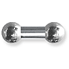 Internally Threaded Large 0 Gauge Stainless Steel Barbell 1/2in Long